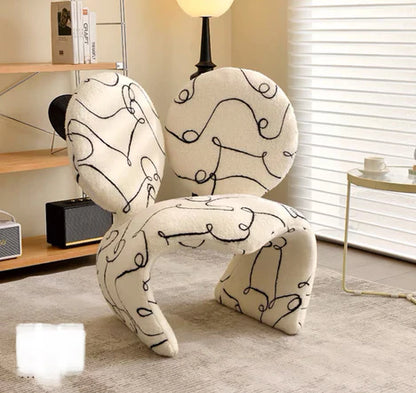 Creative Irregular Teddy Fleece Sofa Chair
