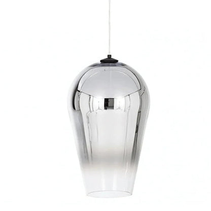 Contemporary Faded Metallic Glass Pendant Light