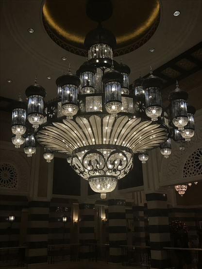 Arabian Nights Palace‑Style Sculptural Maximalist Crystal Lantern Chandelier