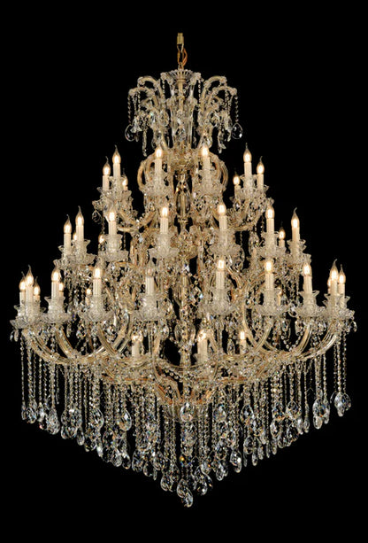 Lustre en cristal extra large à plusieurs niveaux pour hôtel/restaurant