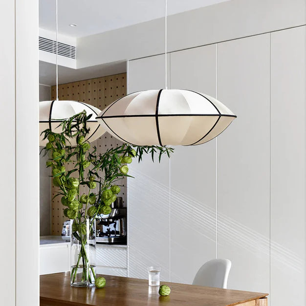 Modern UFO White Lampshade Chandelier