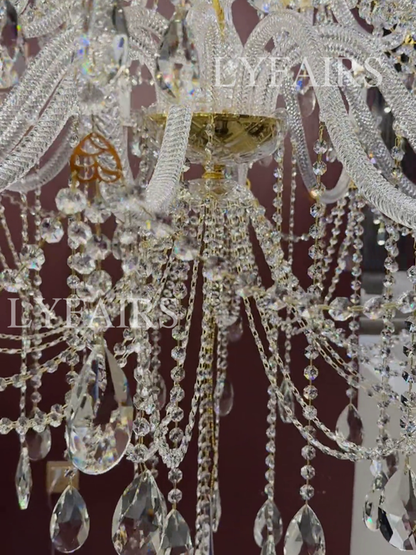 Luxury Classic 2/3 Tier Candle Light Grand Palace Crystal Chandelier