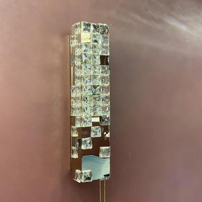Modern Pixel Cube Crystal Wall Sconce