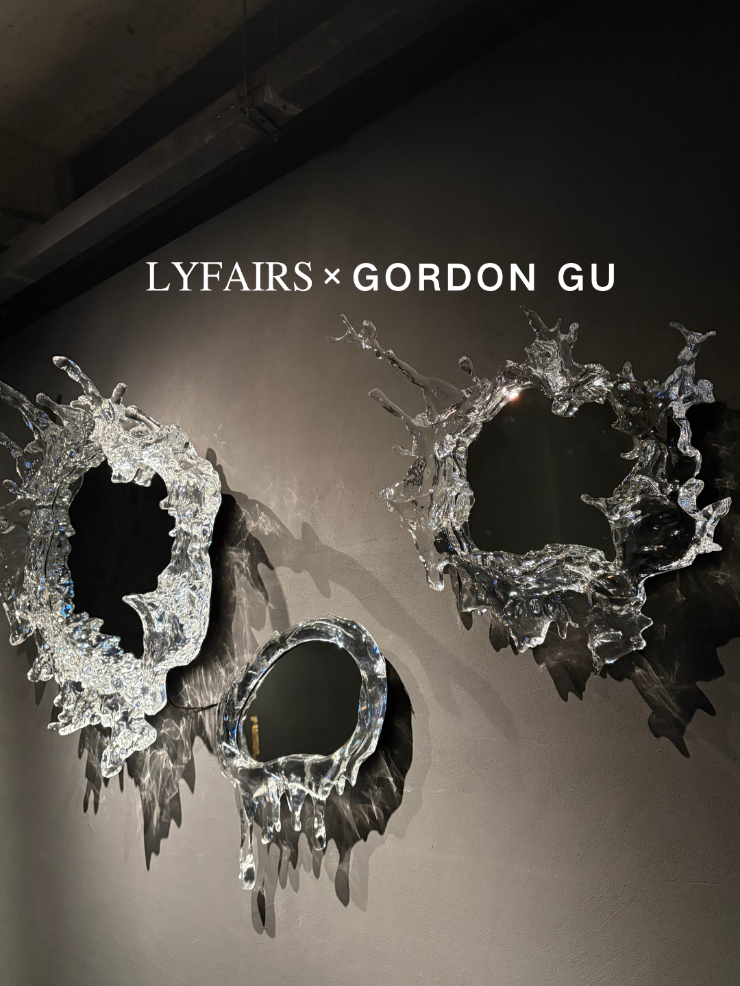 LYFAIRS x GORDON GU Art Ice Mirror Wall Lamp Princess Magic Mirror Light for Bathroom/Dressing Room/Bedroom