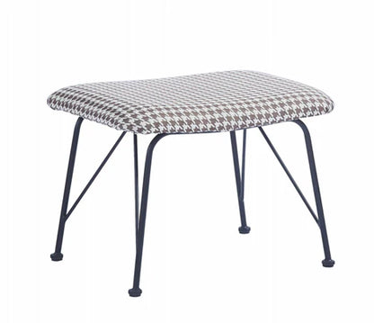 Coffee Houndstooth Rocker Sofa Chair
