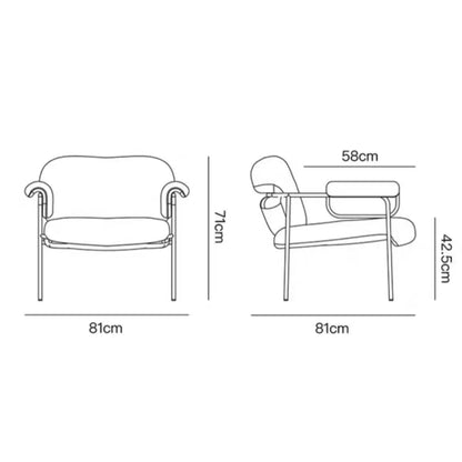 Sedia moderna Boucle