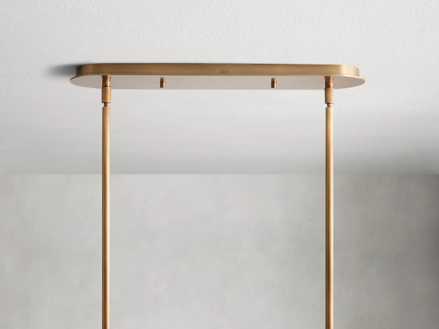 Modern Linear Milky Glass Tube Chandelier