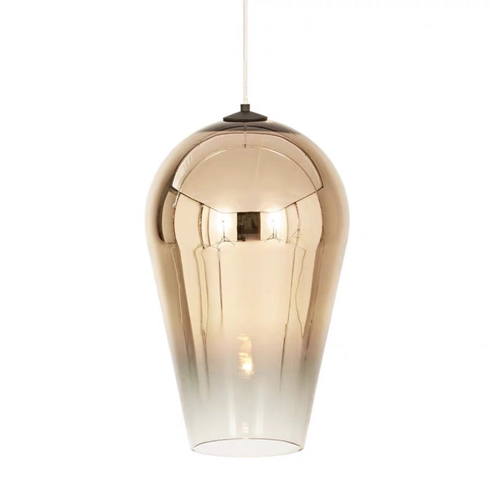 Contemporary Faded Metallic Glass Pendant Light