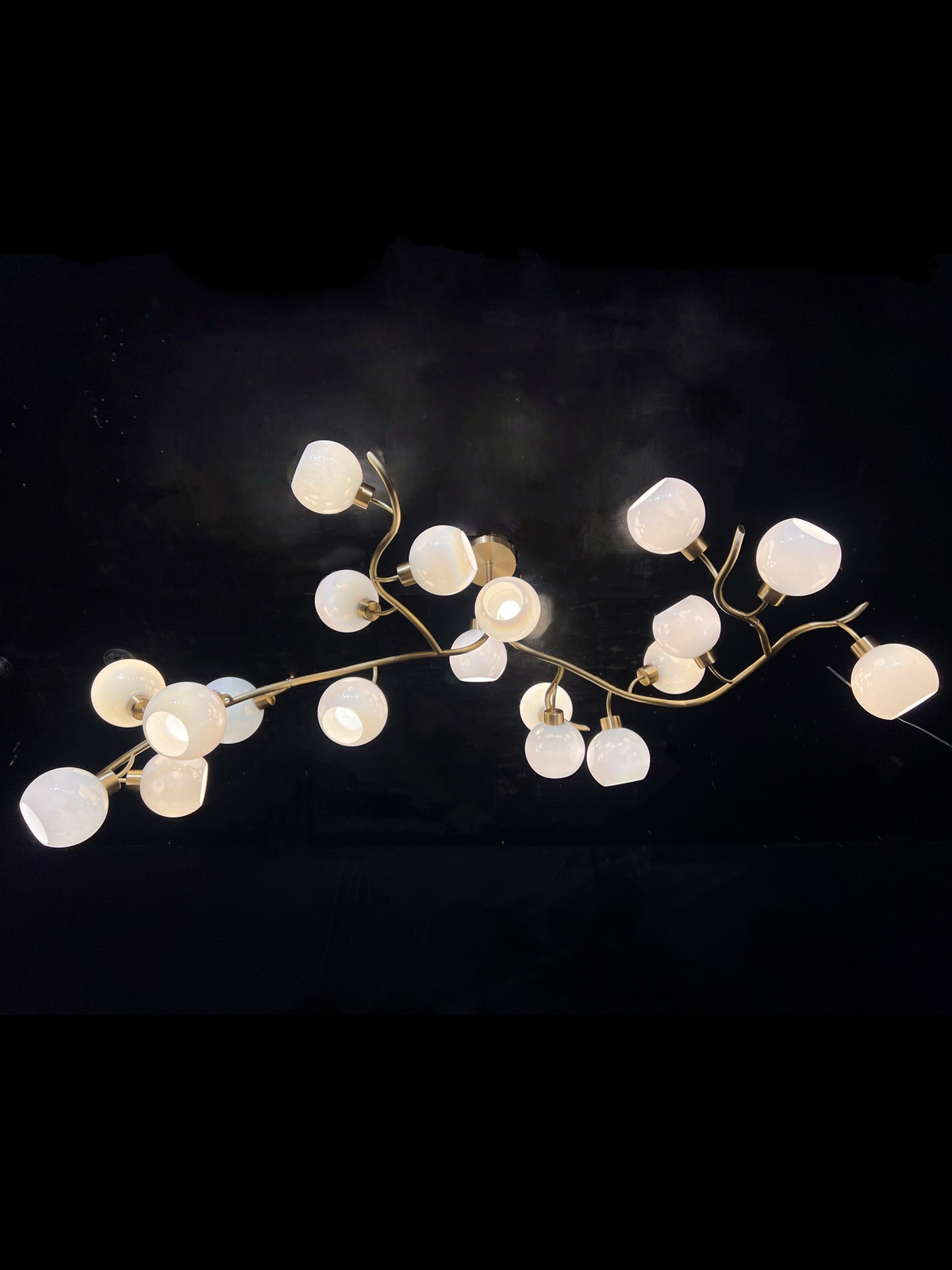 Lustre moderne en verre soufflé à la main pour salon/salle à manger/îlot de cuisine 