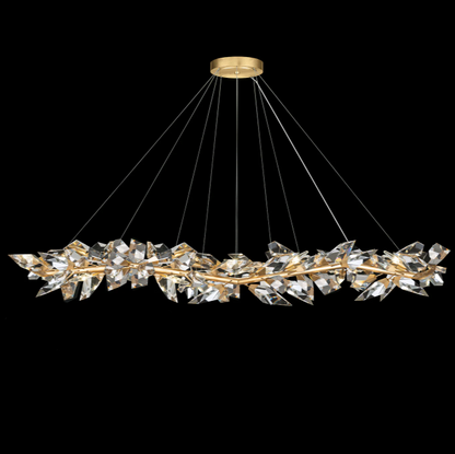 Art Handcrafted 1/2/3-tier Diamond-cut Crystal Chandelier for Living/Dining Room/Bedroom