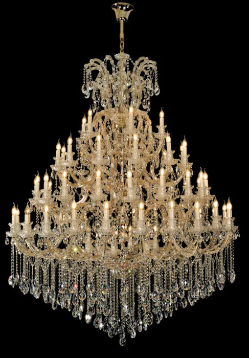Lustre en cristal extra large à plusieurs niveaux pour hôtel/restaurant