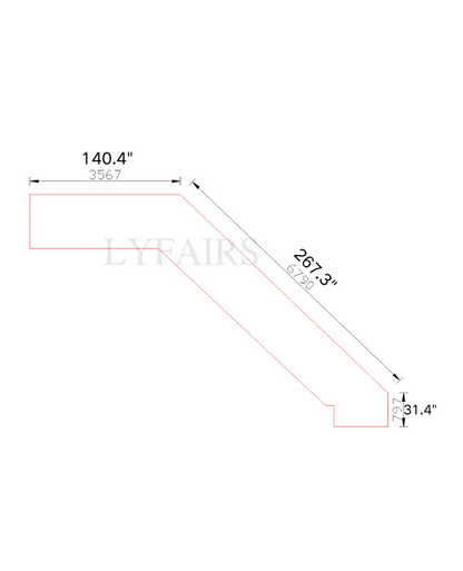 Artistic Flowing Fish Glazed Glass Chandelier for Hotel Lobby