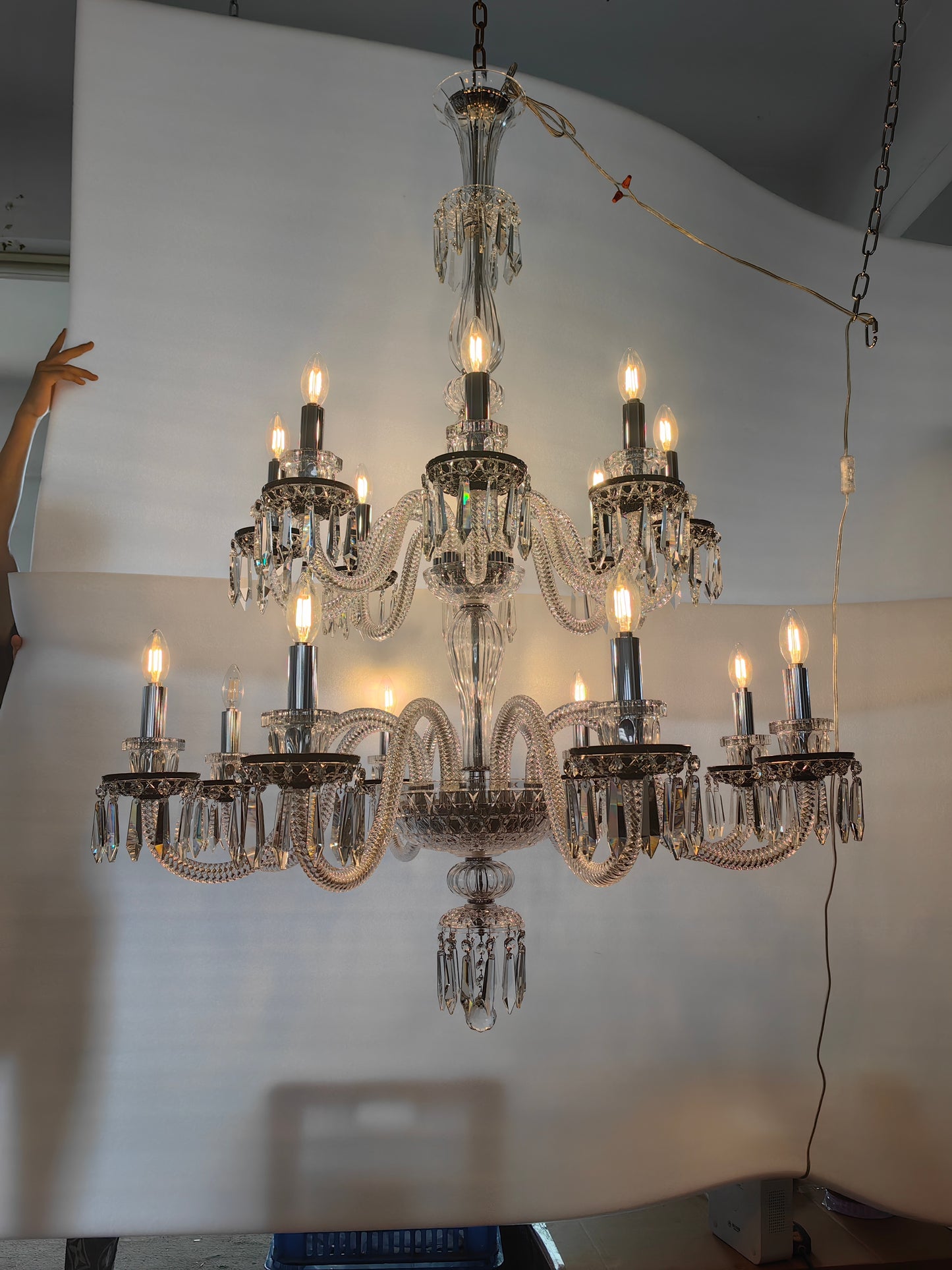 Nuovo lampadario in cristallo in stile italiano per soggiorno/camera da letto