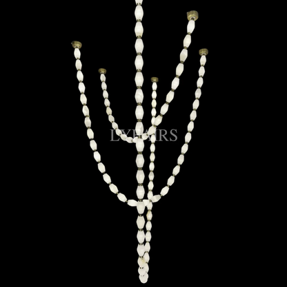 Modern Necklace Alabaster Cluster Chandelier