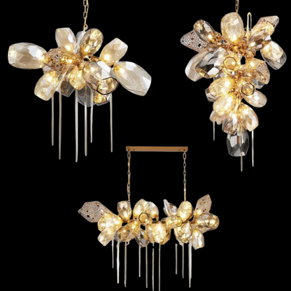 Modern Wine Glass Shape Chandelier Italian Light Luxury  Light Fixture for Ding/ Living Room/ Duplex/ Villa/ Restaurant