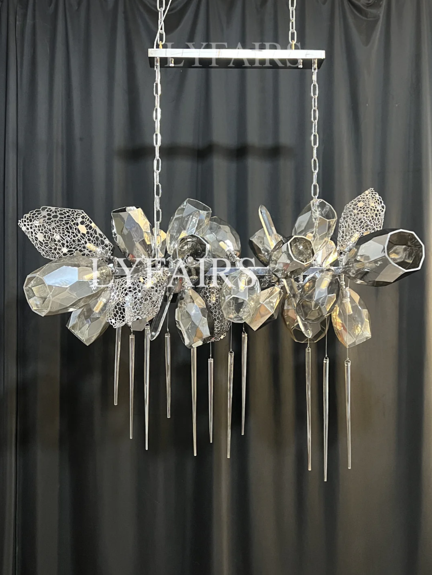 Modern Wine Glass Shape Chandelier Italian Light Luxury  Light Fixture for Ding/ Living Room/ Duplex/ Villa/ Restaurant