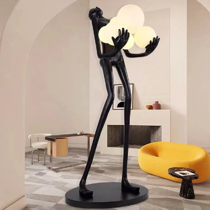 Human Statue Art Floor Lamp