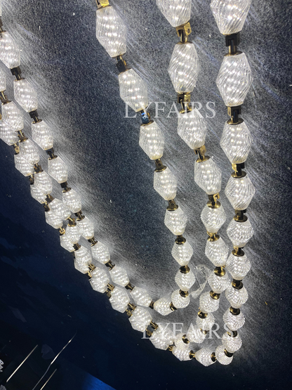 Lustre créatif en verre pour salon, salle à manger ou escalier