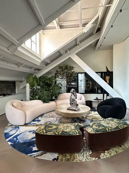Modern Designer Organic Hug‑Inspired Soft Modular Sofa