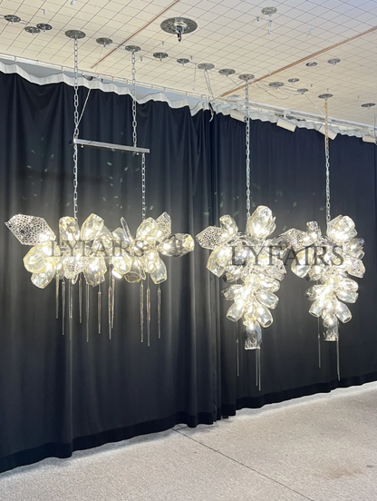 Modern Wine Glass Shape Chandelier Italian Light Luxury  Light Fixture for Ding/ Living Room/ Duplex/ Villa/ Restaurant