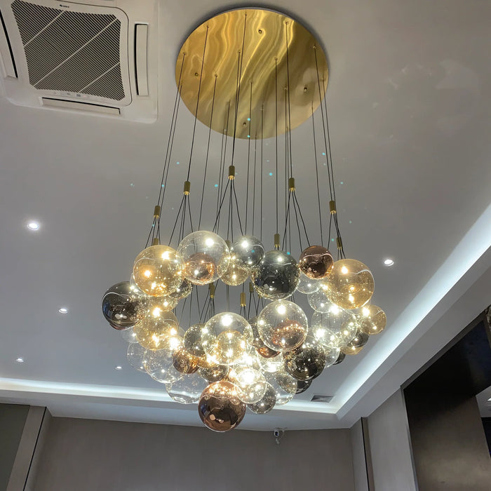 Italian Creative Glass Bubble Ball Chandelier for Living/Dining Room/Kitchen Island