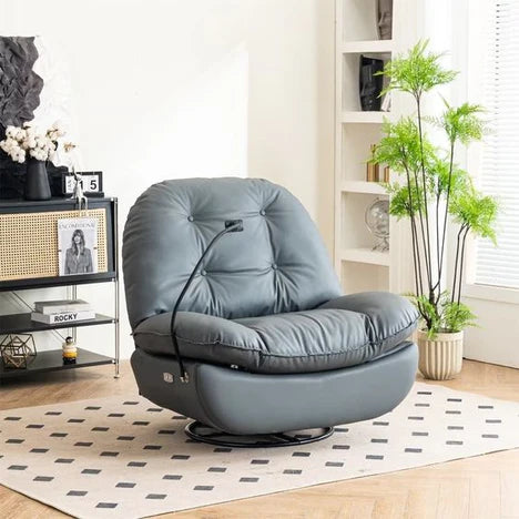 Smart Recliner Swivel With Voice Control Bluetooth USB Phone Holder Sofa Chair
