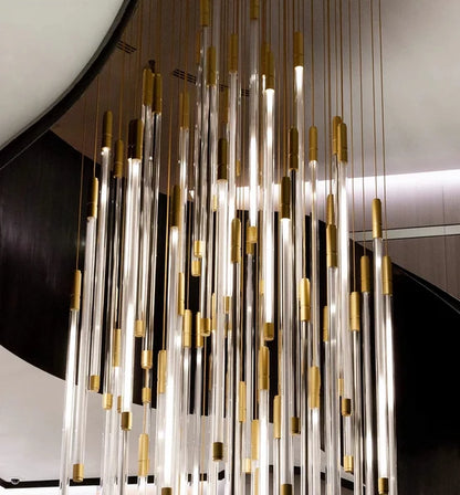 Modern Lightsabers Suspension Floating Chandelier with 512 System for Raindrop Effect