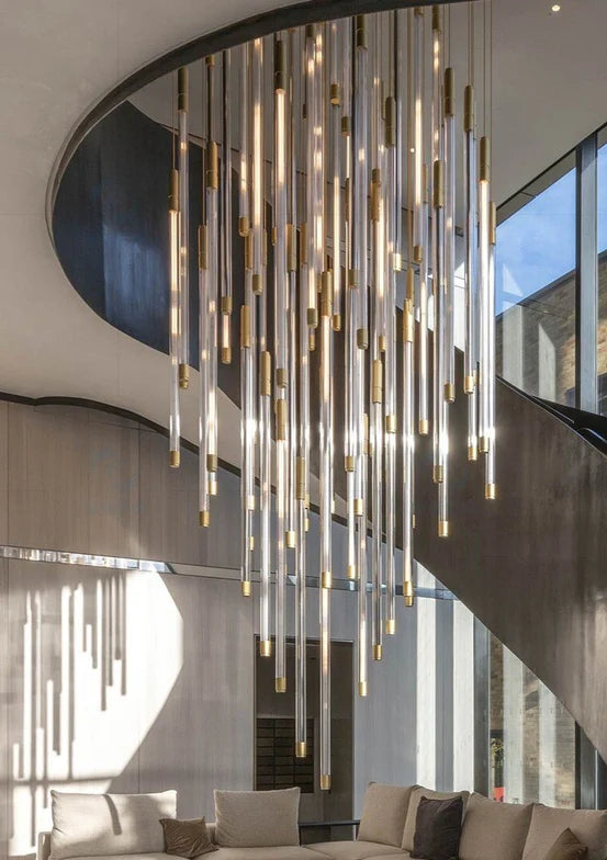 Modern Lightsabers Suspension Floating Chandelier with 512 System for Raindrop Effect