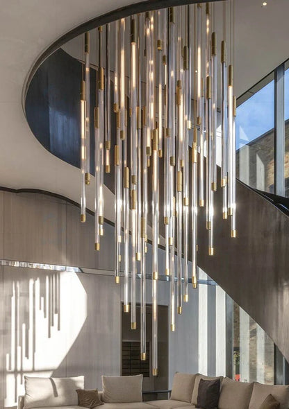 Modern Lightsabers Suspension Floating Chandelier with 512 System for Raindrop Effect