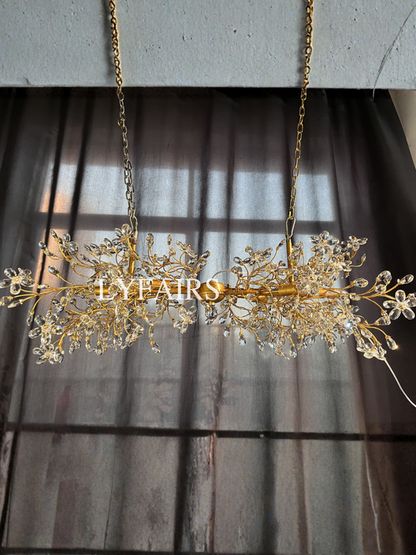 Lampadario Art Design Crystal Florals per soggiorno/camera da letto/sala da pranzo/isola della cucina