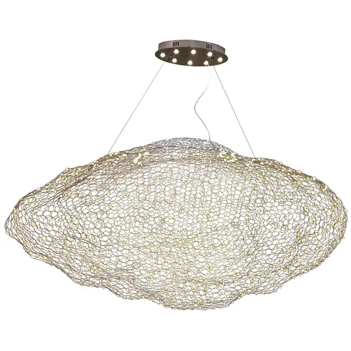 Moderna lampada a sospensione a forma di nuvola galleggiante
