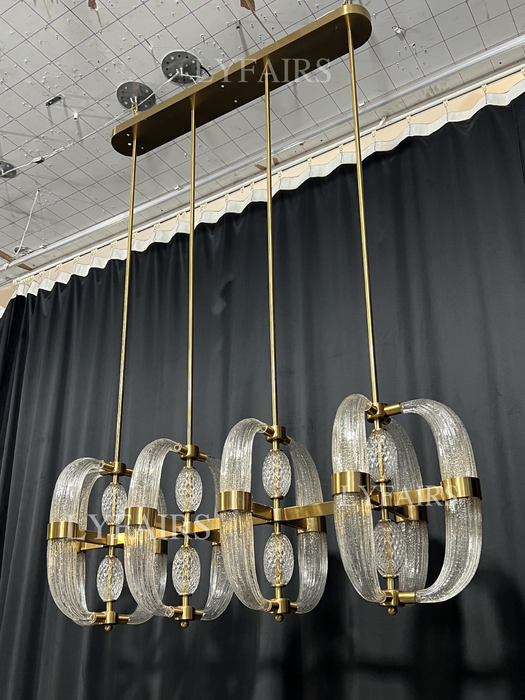 Lampadario in vetro moderno per soggiorno/sala da pranzo/isola della cucina/camera da letto
