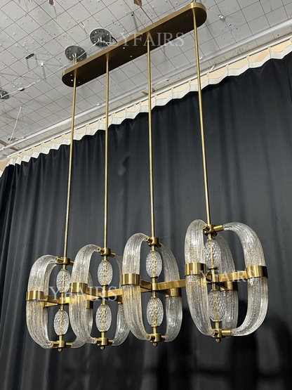 Lampadario in vetro moderno per soggiorno/sala da pranzo/isola della cucina/camera da letto