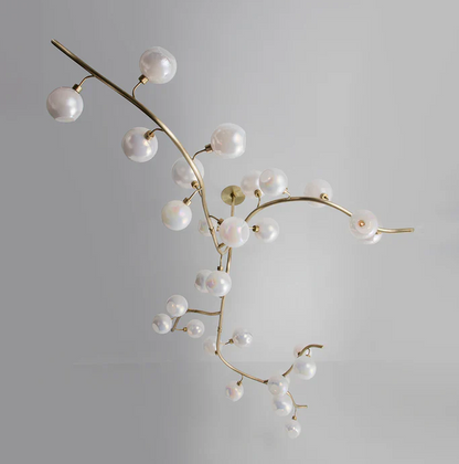 CSA-certified Modern Hand-blown Glass Globes Branch Chandelier L70.87"