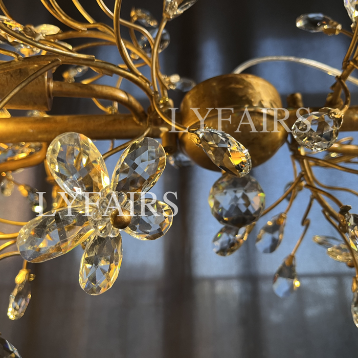 Lampadario Art Design Crystal Florals per soggiorno/camera da letto/sala da pranzo/isola della cucina