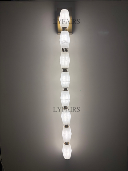 Modern Alabaster Necklace Wall Lamp