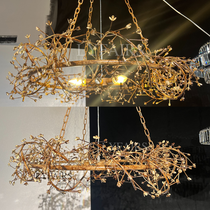 Lampadario Art Design Crystal Florals per soggiorno/camera da letto/sala da pranzo/isola della cucina