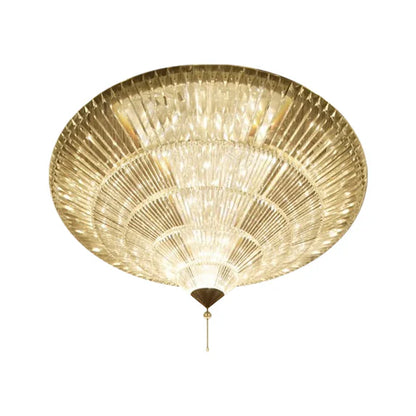 Lampadario di cristallo moderno di lusso a filo per soffitti bassi
