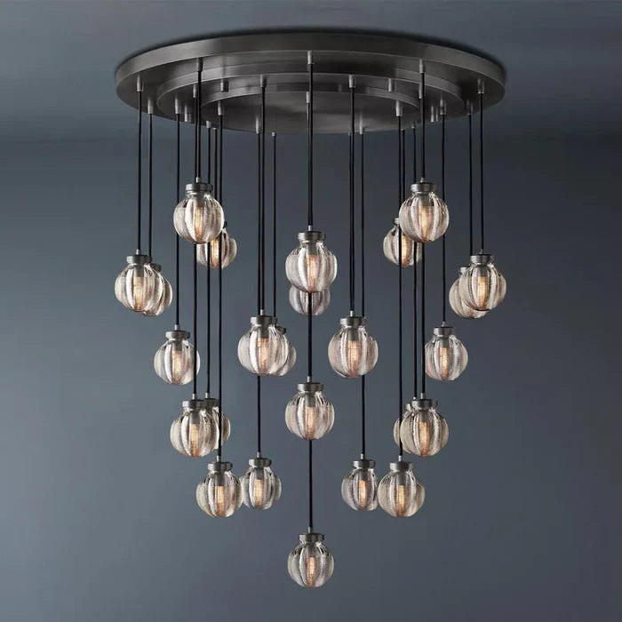 Modern Pearl Ball Round Chandelier