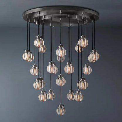 Modern Pearl Ball Round Chandelier