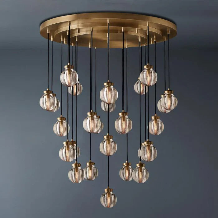 Modern Pearl Ball Round Chandelier