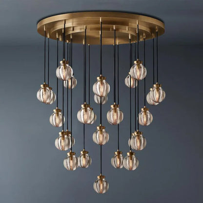 Modern Pearl Ball Round Chandelier
