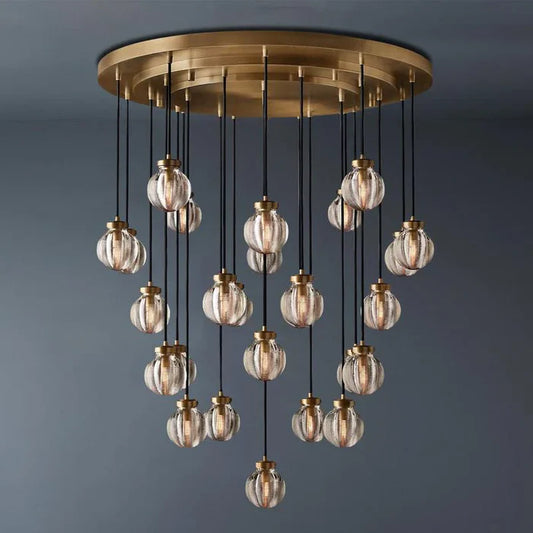Modern Pearl Ball Round Chandelier