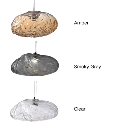 Lampadario decorativo in vetro minimalista nordico extra large a forma di nuvola per scale/soggiorno/stanza con soffitto alto