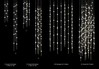 Lampadario Art Design Creative Constellation per atrio/scala/spazio con soffitto alto
