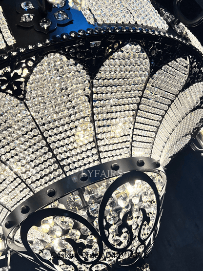 Arabian Nights Palace‑Style Sculptural Maximalist Crystal Lantern Chandelier