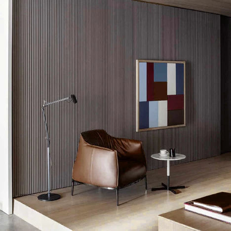 Italian Minimalist Leather Armchair