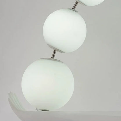 Black and White Gradient Sculpture Floor Lamp