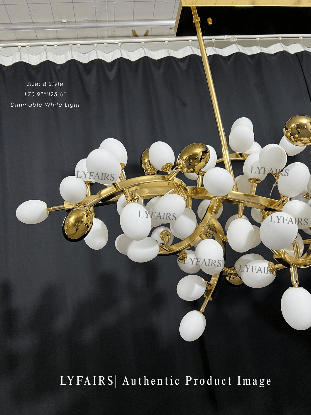 Lustre de luxe en forme de raisin blanc pur, design créatif nordique, pour salon/salle à manger
