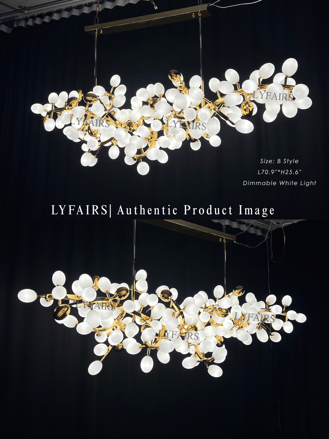 Lustre de luxe en forme de raisin blanc pur, design créatif nordique, pour salon/salle à manger